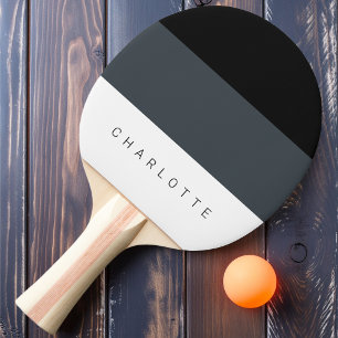 Raquete De Ping Pong Moderno Três Tons de Ferro com Nome