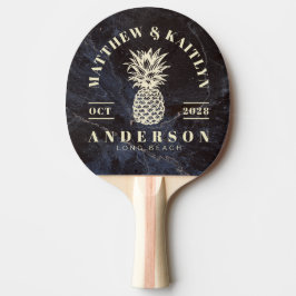 Raquete De Ping Pong Modesta Crista de Casamento de Pedra Escura Tropic
