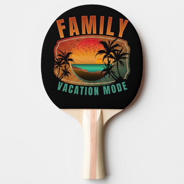 RAQUETE DE PING PONG MODO DE FÉRIAS FAMILIARES (Frente)