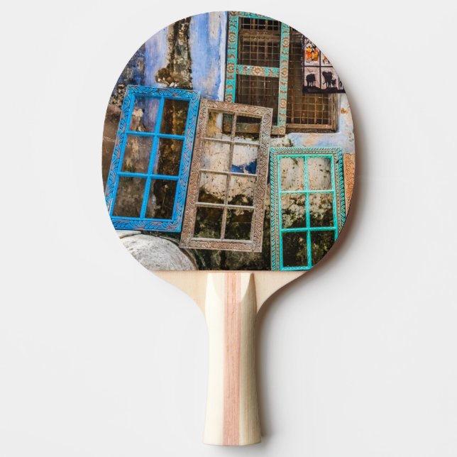 Raquete De Ping Pong Molduras coloridas para janelas (Frente)