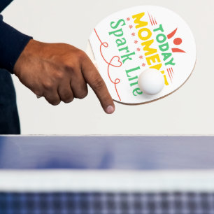 Raquete De Ping Pong Momento Atual, Espete A Vida
