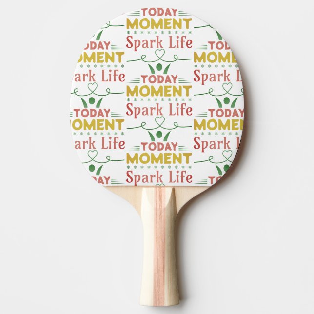 Raquete De Ping Pong Momento Atual, Saco de Tote Life Spark (Frente)