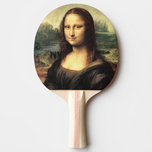 Raquete De Ping Pong Mona Lisa Leonardo da Vinci (Frente)