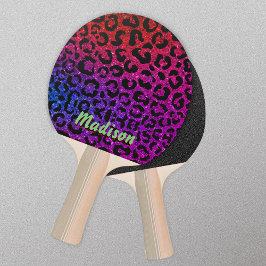 Raquete De Ping Pong Monograma 3D de impressão brilhante colorido elega