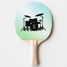Raquete De Ping Pong Monograma Conjunto Ping Pong Pino Prateado