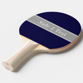 Raquete De Ping Pong Monograma do nome da fita azul Marinho sólido, Cin