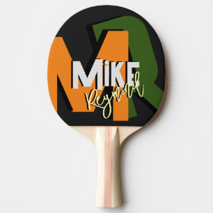 Raquete De Ping Pong Monograma do Tênis de Mesa legal