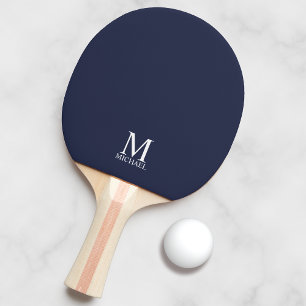 Raquete De Ping Pong Monograma Personalizado Clássico e Nome