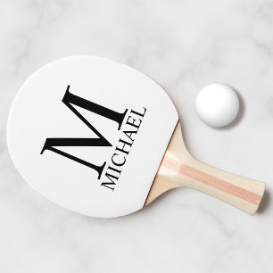 Raquete De Ping Pong Monograma Personalizado Clássico e Ping Pong P