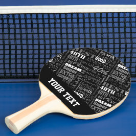 Raquete De Ping Pong Monograma Personalizado de Partido aniversário de 
