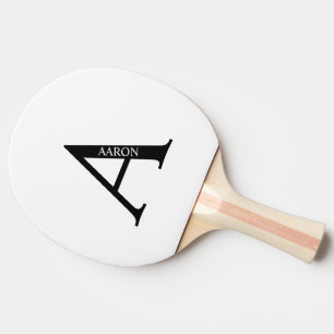 Raquete De Ping Pong Monograma Personalizado e Pino Ping Pong Paddle