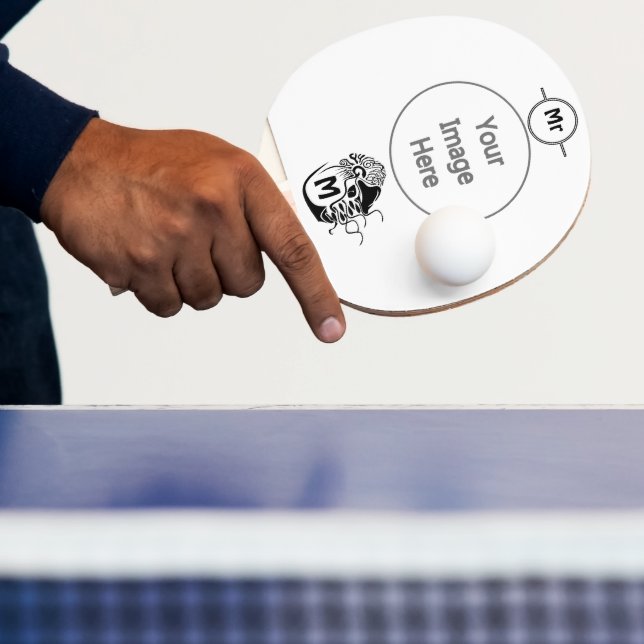 Raquete De Ping Pong Monograma Primitivo de Nautilus Chambered (Insitu)