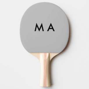 Raquete De Ping Pong Monograma simples adicione sua letra de nome homem