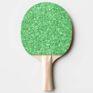 Raquete De Ping Pong Monograma verde simples do impressão da textura d