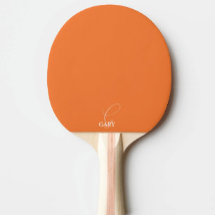 Raquete de Ping Pong Monogramada Laranja