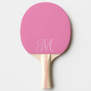 Raquete de Ping Pong Monogramada Rosa Pastel