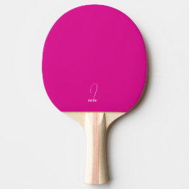 Raquete de Ping Pong Monogramada Rosa Vibrante