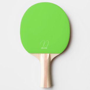 Raquete de Ping Pong Monogramada Verde Lima