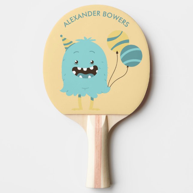 Raquete De Ping Pong MONSTER anti-stress fit sport FUN CUTE (Frente)