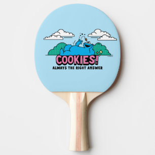 Raquete De Ping Pong Monstro de cookies Cookies Sempre a resposta cer