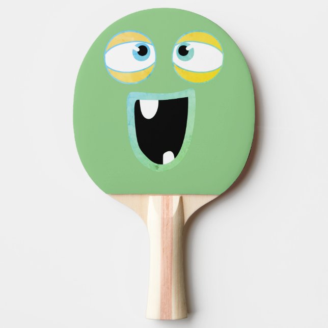 Raquete De Ping Pong Monstro Engraçado (Frente)