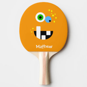 Raquete De Ping Pong Monstro louco engraçado original de Oragne