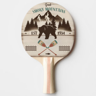 Raquete De Ping Pong Montanhas do Enfumaçado excelente, urso TN