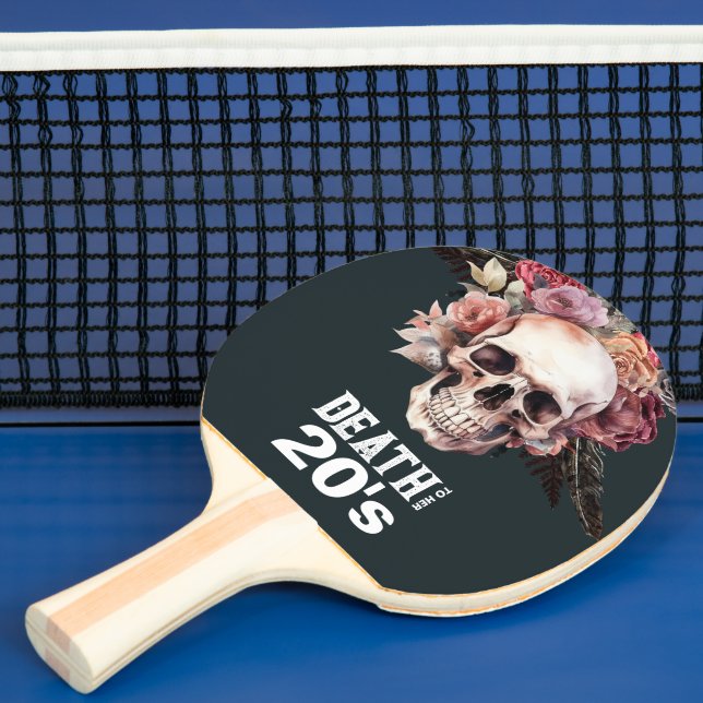 Raquete De Ping Pong "Morte aos 20 anos" - presente de aniversário de 3 (Insitu)