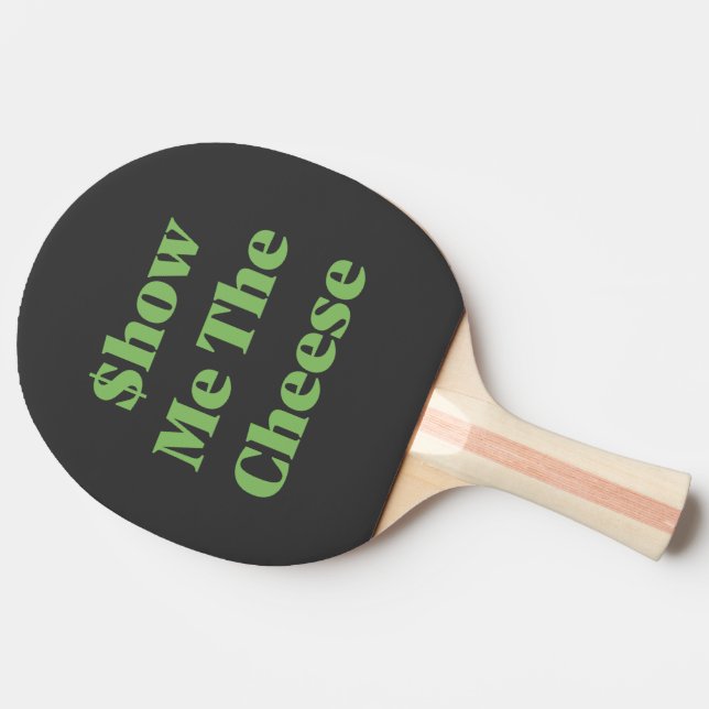 Raquete De Ping Pong Mostre-me o Queijo (Lateral)