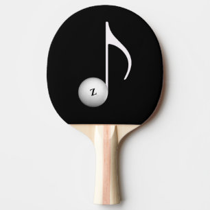 Raquete De Ping Pong música inspirada em preto