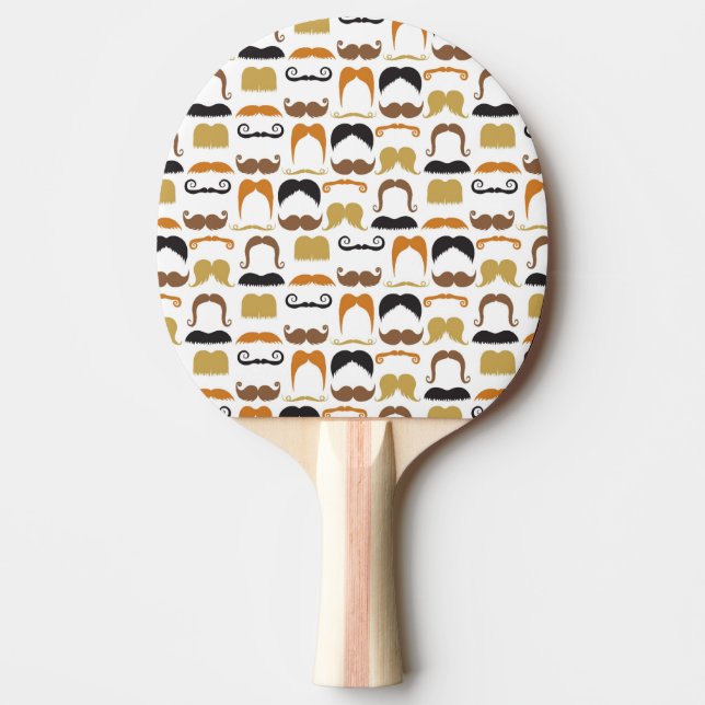 Raquete De Ping Pong Mustaches Ping Pong Paddle (Frente)
