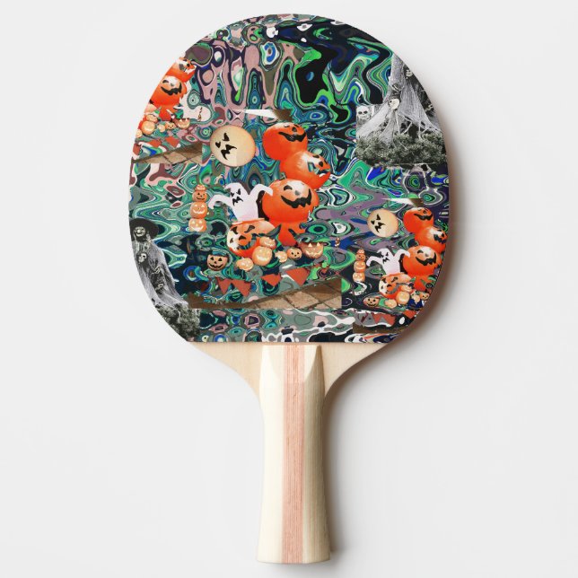 Raquete De Ping Pong My Super Halloween V2 (Frente)