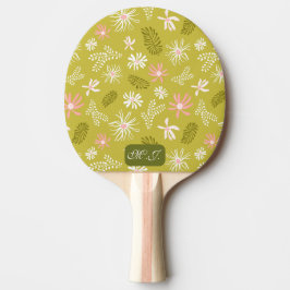 Raquete De Ping Pong Na moda verde e cor-de-rosa exclusivos pessoais