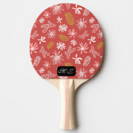 Raquete De Ping Pong Na moda vermelho e preto exclusivo pessoal