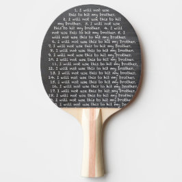 Raquete De Ping Pong Não bata no seu irmão