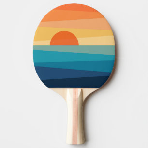Raquete De Ping Pong nascente geométrico do abstrato