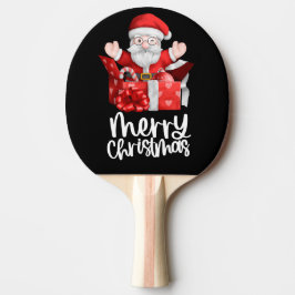 Raquete De Ping Pong Natal com Papais noeis