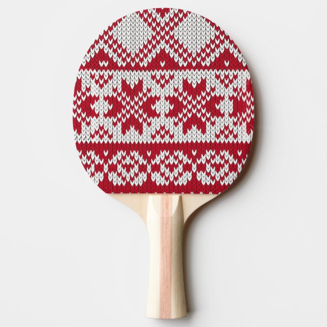 Raquete De Ping Pong Natal Knit (Verso)