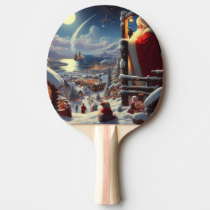 Raquete De Ping Pong Natal Papai Noel 5