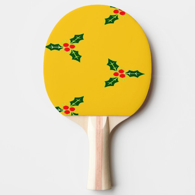 Raquete De Ping Pong Natal sagrado em laranja (Frente)