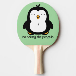 Raquete De Ping Pong Nenhum picar o verde do pinguim