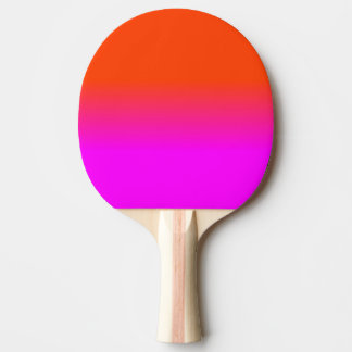 Raquete De Ping Pong Neon Orange and Hot Pink Ombre Shade Color Fade