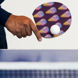 Raquete De Ping Pong Neon Sorvete Cone