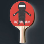 Raquete De Ping Pong Ninja Funny Cartoon Smack Talk Divertimento<br><div class="desc">Ninja Ping Pong Paddle - Experimente seus movimentos ninja com este remo. Um acessório engraçado para seu jogo de ping pong.</div>
