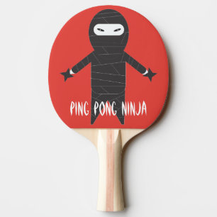 Raquete De Ping Pong Ninja Funny Cartoon Smack Talk Divertimento