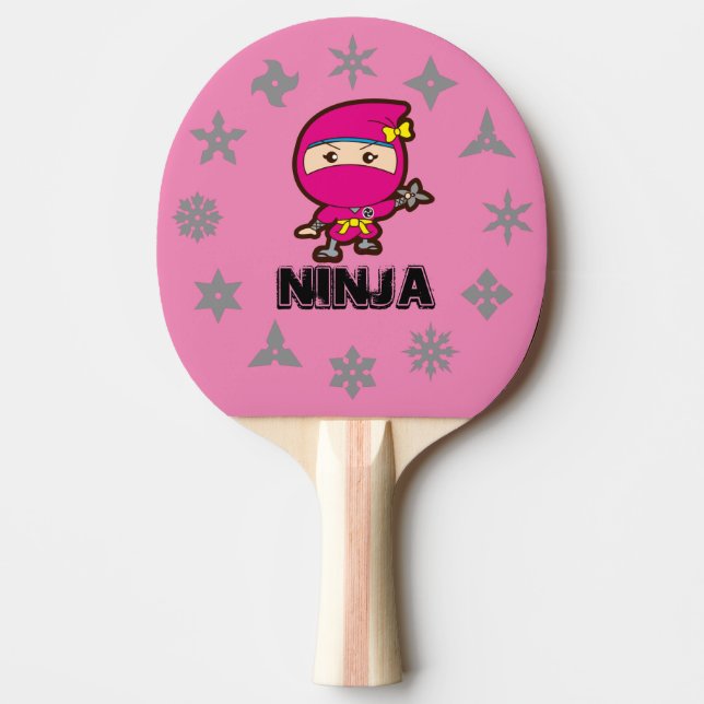 Raquete De Ping Pong Ninja Girl (Frente)