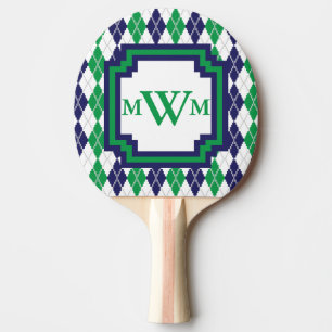 Raquete De Ping Pong No Pino Pong do Argyle Verde