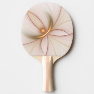 Raquete De Ping Pong Nobre Arte Fractal De Cobre E Dourada Abstrato mod
