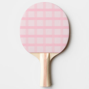 Raquete De Ping Pong Noiva Corada E Padrão Xadrez Rosa Chá Rosa