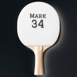 Raquete De Ping Pong nome da equipe adicionar nome do jogador data espo<br><div class="desc">design</div>